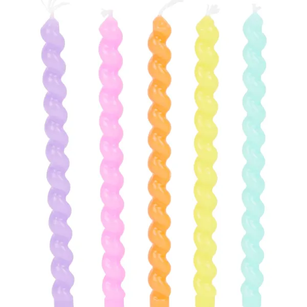 Merk Feestartikelen^Avec Swirl Taartkaarsjes