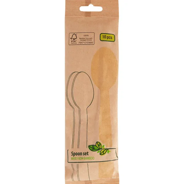 Merk Feestartikelen^Bamboe Lepels