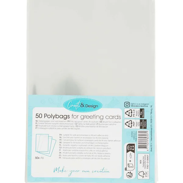 Office Essentials Kaarten^Craft & Design Opbergzakjes Voor Wenskaarten