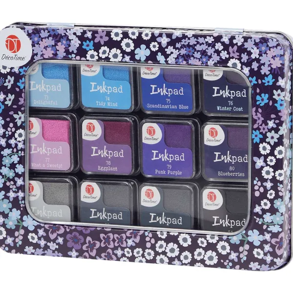 Office Essentials Kaarten^D Cotime Stempelkussens In Blik