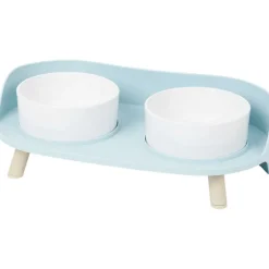 Merk Dierenbenodigdheden^Dubbele Voerbak Op Pootjes