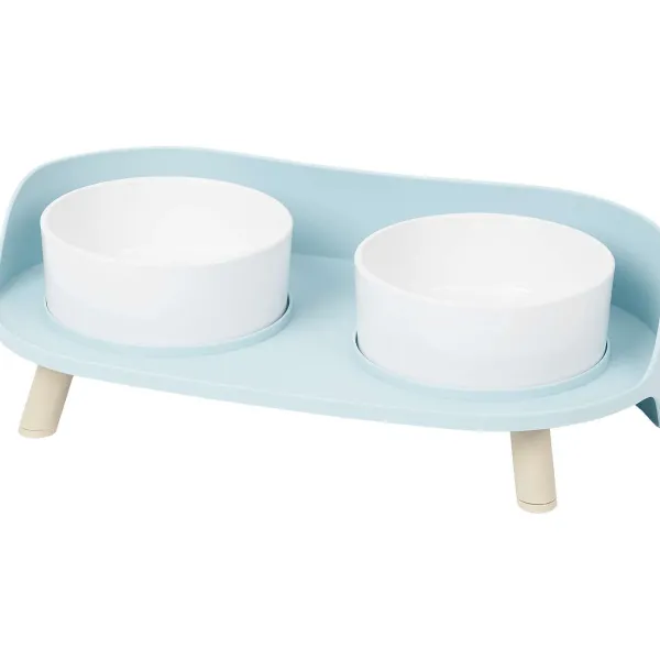 Merk Dierenbenodigdheden^Dubbele Voerbak Op Pootjes