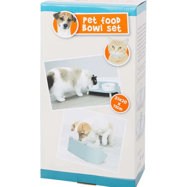 Merk Dierenbenodigdheden^Dubbele Voerbak Op Pootjes