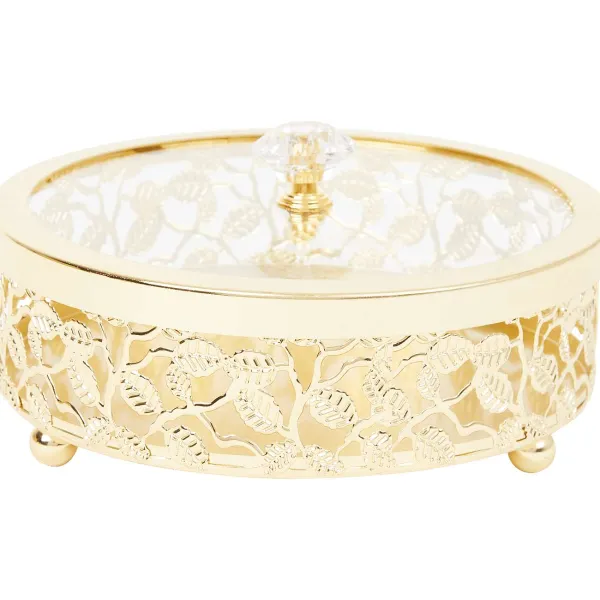 Merk Woonaccessoires^Home Accents Metalen Opbergdoosje