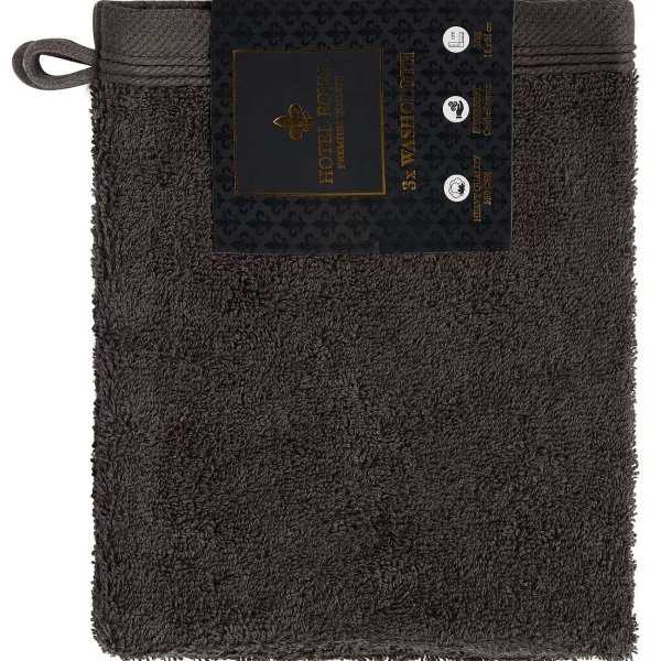 Hotel Royal Badtextiel^Washandjes Antraciet