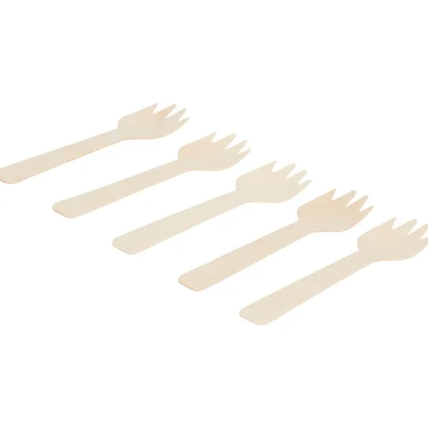 Merk Feestartikelen^Houten Bestek