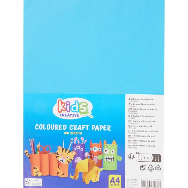 Kids Creative Papier & Schriften^Gekleurd Knutselpapier