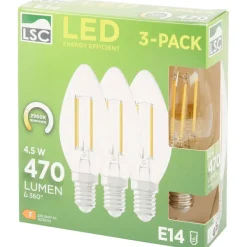 LSC Verlichting^Filament Ledlamp Kaars