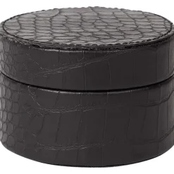 Merk Woonaccessoires^Opbergdoos Met Krokodillenprint