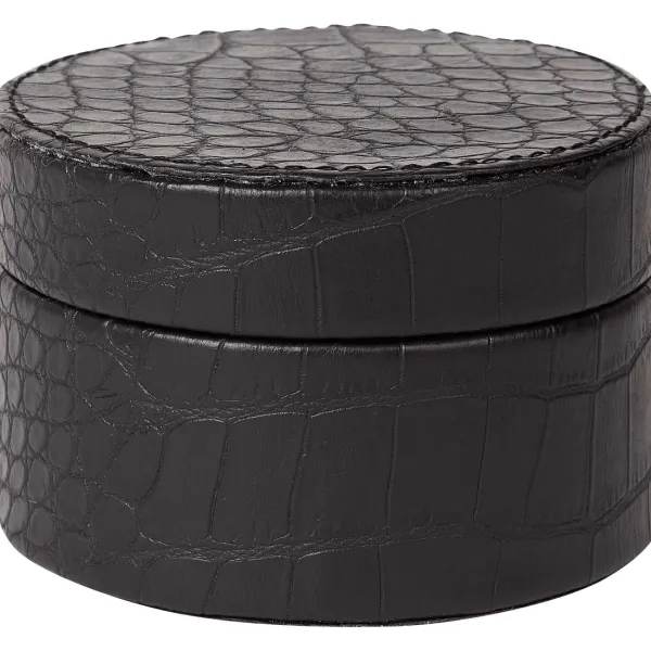 Merk Woonaccessoires^Opbergdoos Met Krokodillenprint