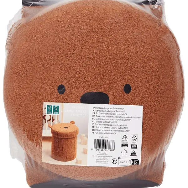 Merk Woonaccessoires^Opvouwbare Opbergpoef Teddy