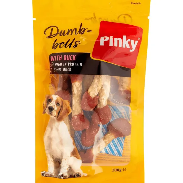 Whiskas Dierenvoeding^Pinky Hondensnack Duck Dumbbells