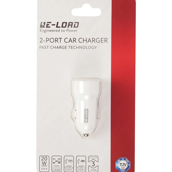 Re-load Powerbanks & Opladers^Usb Dual Auto-Snellader