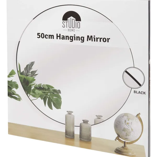 Merk Wanddecoratie^Ronde Hangspiegel