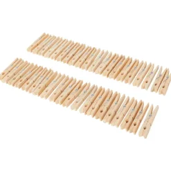 Spargo Wassen & Strijken^Houten Wasknijpers