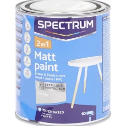 Spectrum Verf^2-In-1 Matte Verf Taupe