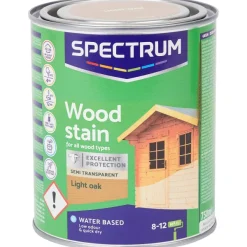 Spectrum Verf^Semi-Transparante Houtbeits Licht Eiken