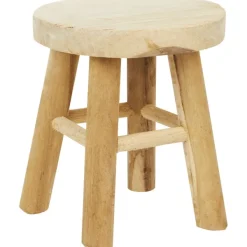 Merk Woonaccessoires^Teakhouten Krukje