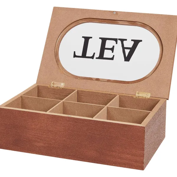 Merk Woonaccessoires^Theebox Met Tekst