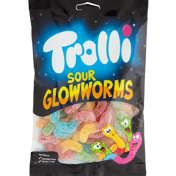 Trolli Drop & Snoep^Zure Glimwormen