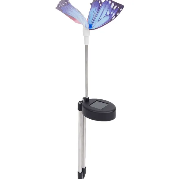 Merk Tuindecoratie^Vlinder Tuinsteker Met Solarverlichting