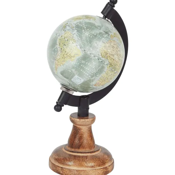 Merk Woonaccessoires^Wereldbol Op Mangohouten Voet