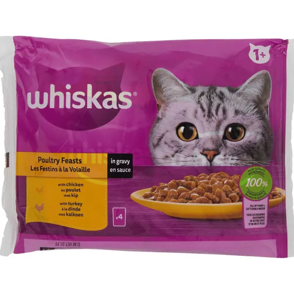 Whiskas Dierenvoeding^Maaltijdzakjes Gevogelte